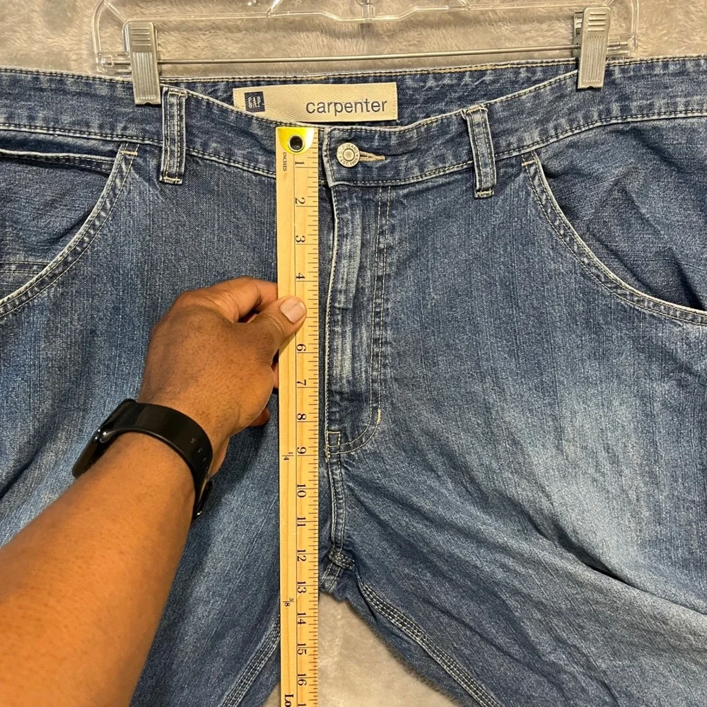 Vintage Gap Carpenter Jeans Mens 40x30 Blue Denim Utility Workwear Pants